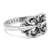 Men's Sterling Silver Bloom Ring Nialaya , Gray , Heren