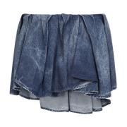 Zwarte Mini Rok Diesel , Blue , Dames