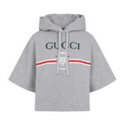 Stijlvolle Hoodie Gucci , Gray , Dames