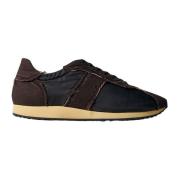 Contrastpaneel Lage Sneakers The Row , Brown , Heren