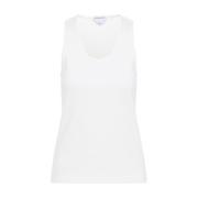 Mouwloze Katoenen Top Bottega Veneta , White , Dames