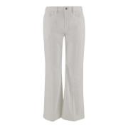 Flare Denim Jeans Jil Sander , White , Dames