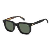 Zwart Havana Groen Gepolariseerde Zonnebril Eyewear by David Beckham ,...