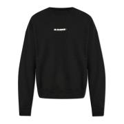 Sweatshirt met logo Jil Sander , Black , Heren