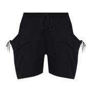 Shorts met bedrukt logo Y-3 , Black , Dames