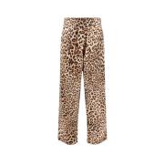 Luipaardprint Casual Broek A Paper Kid , Beige , Dames