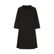 Stijlvolle A-lijn jurk met polokraag Max Mara , Black , Dames