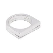 Minimalistische Zilveren Ring Tom Wood , Gray , Dames