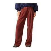 Elegante Roestkleurige Broek Phoebe Ydence , Brown , Dames