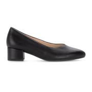 Zwarte gladleren pumps Gabor , Black , Dames