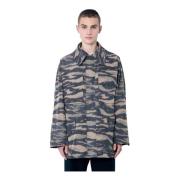 Camo Field Jacket Jil Sander , Multicolor , Heren