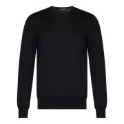 Zwarte Katoenen Crewneck Trui Tom Ford , Black , Heren