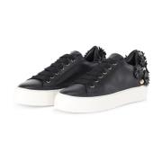 Bloemen Sneakers met Brede Zool AGL , Black , Dames