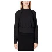 Lange Mouw Blouse Vrouw Collectie Polyester Sandro Ferrone , Black , D...