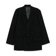 Dubbelborst Blazer Michael Kors , Black , Heren