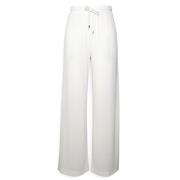 Leather Trousers Max Mara , White , Dames