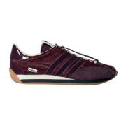 Pony Hair Leren Sneakers Adidas , Red , Heren