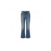 Hoge Taille Bootcut Denim Jeans Pinko , Blue , Dames