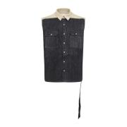 Jumbo Vest in Stijlvolle Stijl Rick Owens , Black , Heren