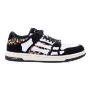 Leopard Skel-Top Lage Sneakers Zwart Amiri , Black , Heren