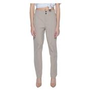 Cigaretbroek Lente/Zomer Collectie Street One , Beige , Dames