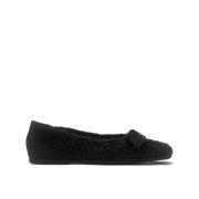 Stijlvolle Balletflats met Uniek Ontwerp N21 , Black , Dames