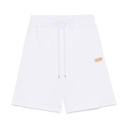 Witte en Gouden Shorts Versace Jeans Couture , White , Heren