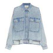 Denim Shirt Zemira Jeans Max Mara Weekend , Blue , Dames