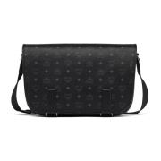 Aren Messenger Tas in Visetos MCM , Black , Dames