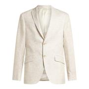 Witte Jassen met Micro-Gestreept Patroon Etro , White , Heren