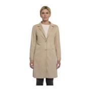 Faux Suede Woestijnjas Rino&Pelle , Beige , Dames