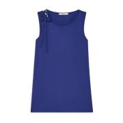 Zachte Jersey TOP Maliparmi , Blue , Dames