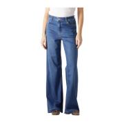 Blauwe Wide Jeans Dara Deluxe MOS Mosh , Blue , Dames