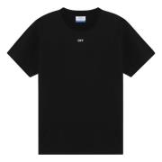 Korte mouwen ronde hals T-shirt Off White , Black , Heren