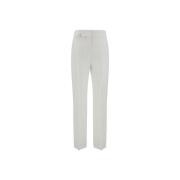 Gouden Linnen Broek met Rechte Pijp Jacquemus , White , Dames