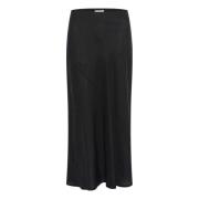 Zwarte Rok met Elastische Taille Part Two , Black , Dames