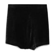 Zwarte afgeknipte denim shorts Rick Owens , Black , Dames