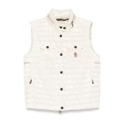 Witte Grenoble Jassen voor Winter Moncler , White , Dames