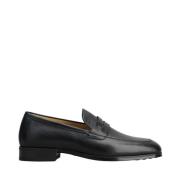 Zwarte platte mocassin met rubberen zool Tod's , Black , Heren