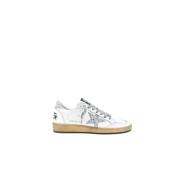 Zilveren Glitter Ball-Star Sneakers Golden Goose , Gray , Heren