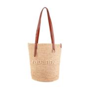 Minimalistische Shopper Paco Rabanne , Beige , Dames