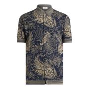 Blauw Jacquard Paisley Overhemd Etro , Blue , Heren