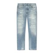 Jeans met vintage-effect Amiri , Blue , Heren