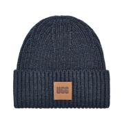 Chunky Rib Beanie Hat UGG , Blue , Dames