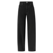 Zwarte ballon-fit jeans voor vrouwen Pinko , Black , Dames