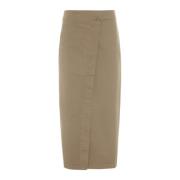 Wikkelskirt Nutmeg Beige Bitte Kai Rand , Brown , Dames