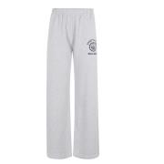 Rechte Pijp Sweatpant Embleem Sporty & Rich , Gray , Dames