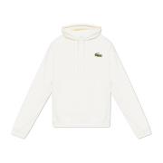 Hoodie Lacoste , White , Heren