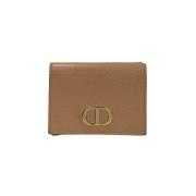 Pre-owned Leather wallets Dior Vintage , Pink , Dames