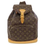 Pre-owned Canvas backpacks Louis Vuitton Vintage , Brown , Dames